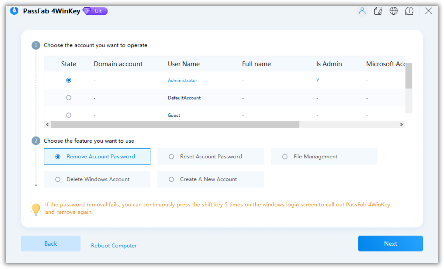 remove forgotten laptop password immediately.