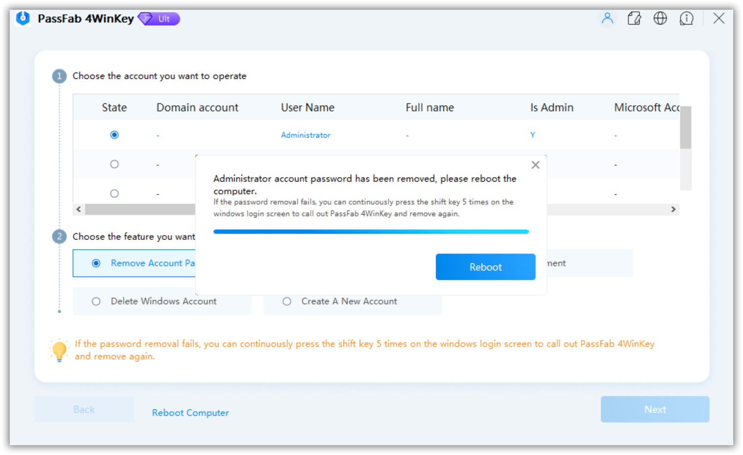 Password removed and changed