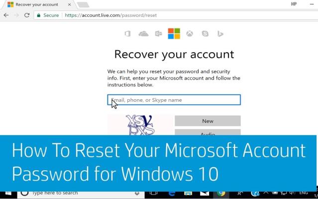 reset your windows laptop password