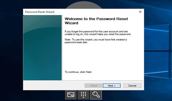 Laptop password reset disk